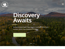 Tablet Screenshot of northernforestcanoetrail.org